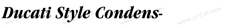 Ducati Style Condens字体转换